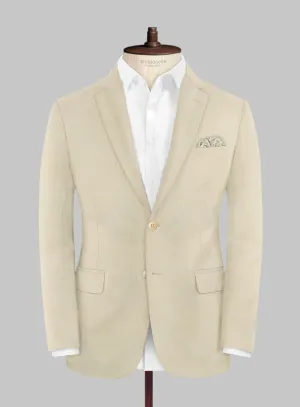 Marco Stretch Light Beige Wool Jacket