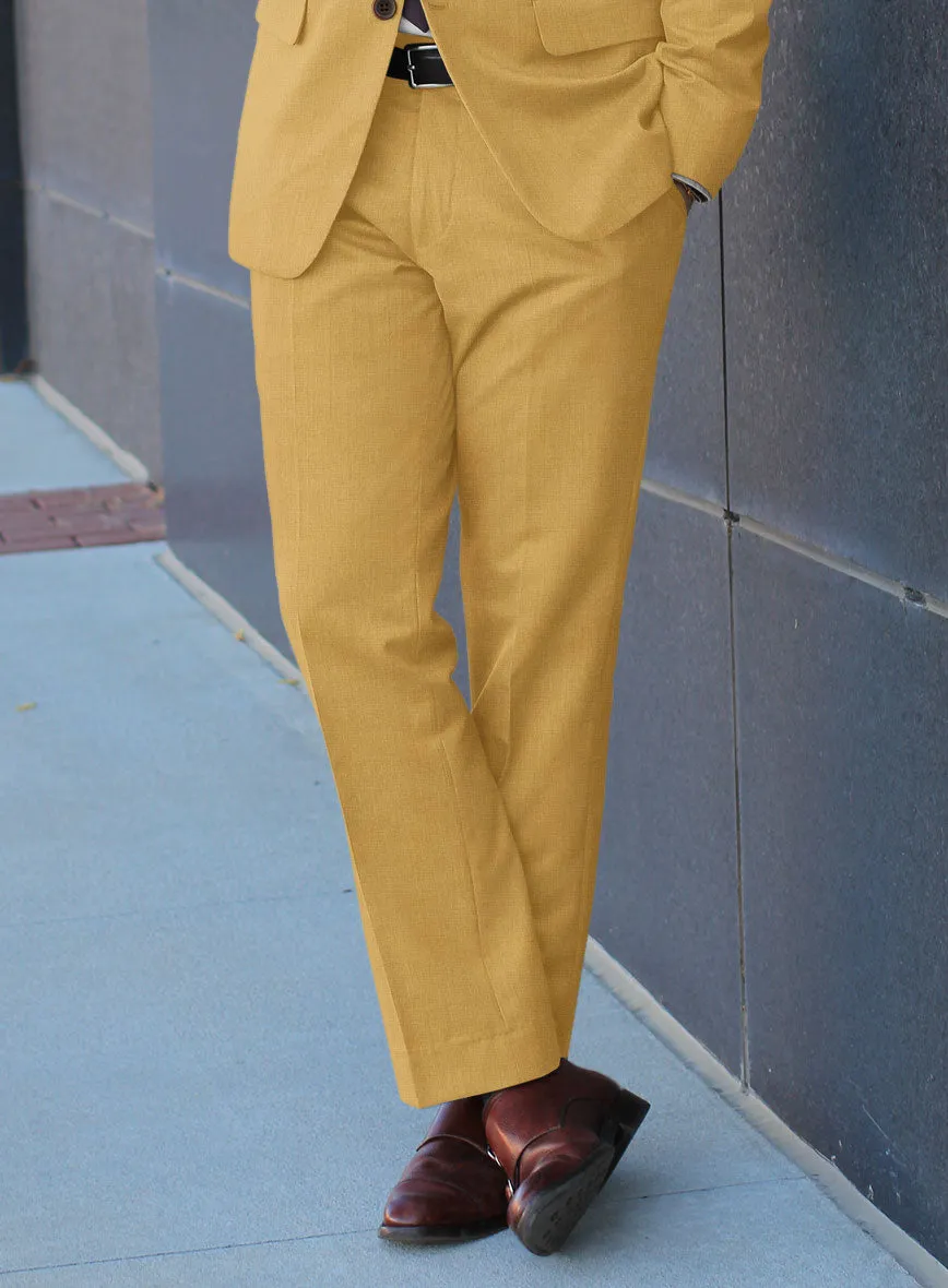 Marco Stretch Mustard Wool Pants