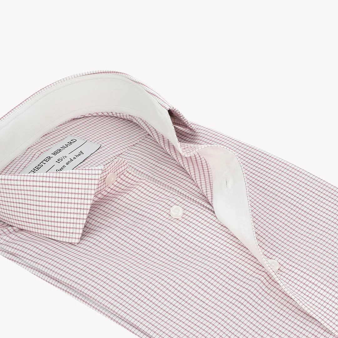 Maroon Checks with Diamonds Jacquard Formal Shirt 96/22