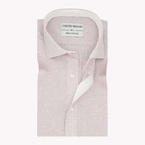 Maroon Checks with Diamonds Jacquard Formal Shirt 96/22
