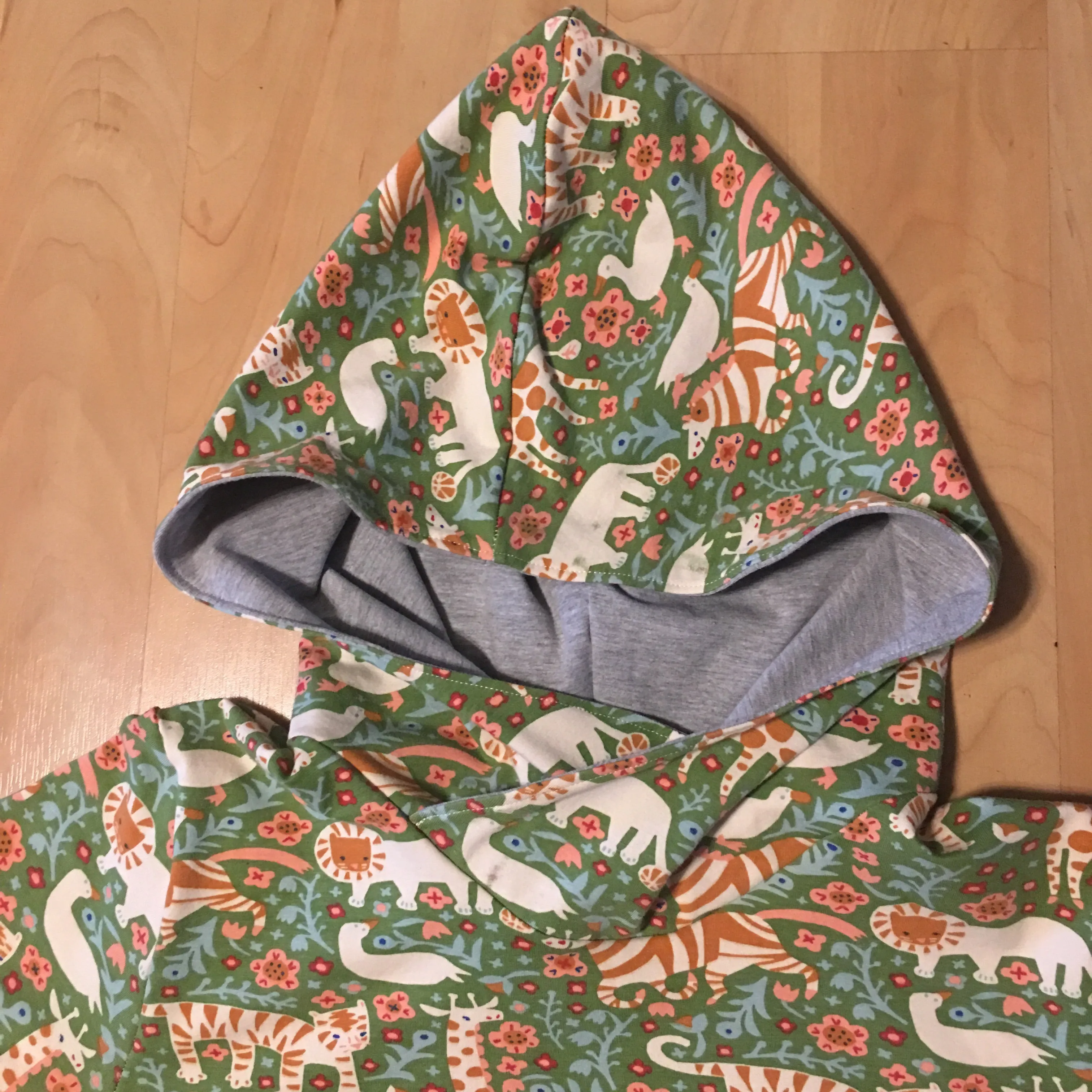 Menagerie, Moss/Peacock Blue   Heather Grey (adult)