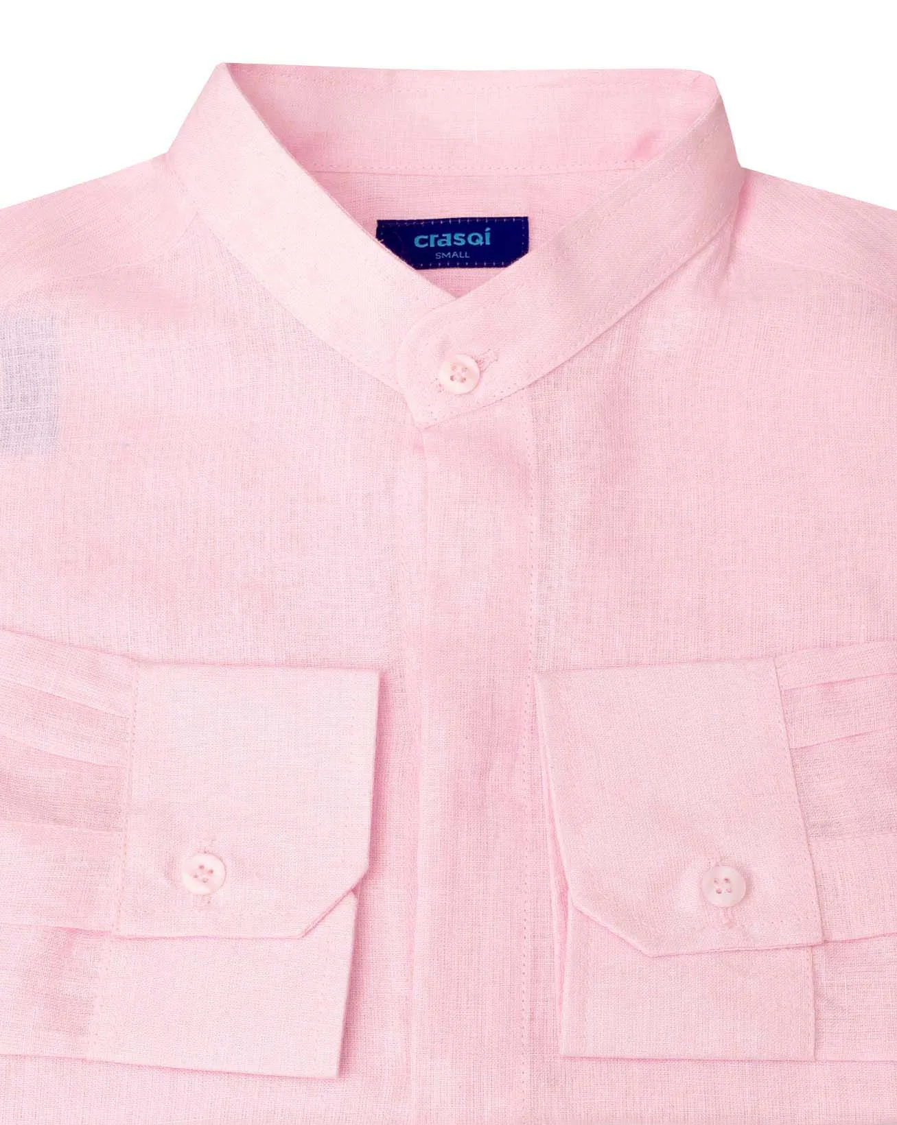 MENORCA Linen Shirt - Light Pink/Light Pink