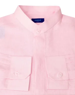 MENORCA Linen Shirt - Light Pink/Light Pink