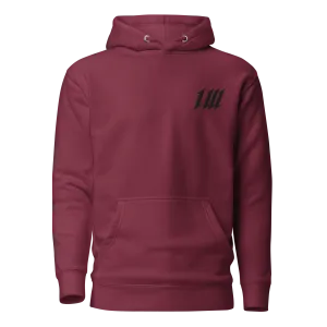 Minimal Burgundy Hoodie