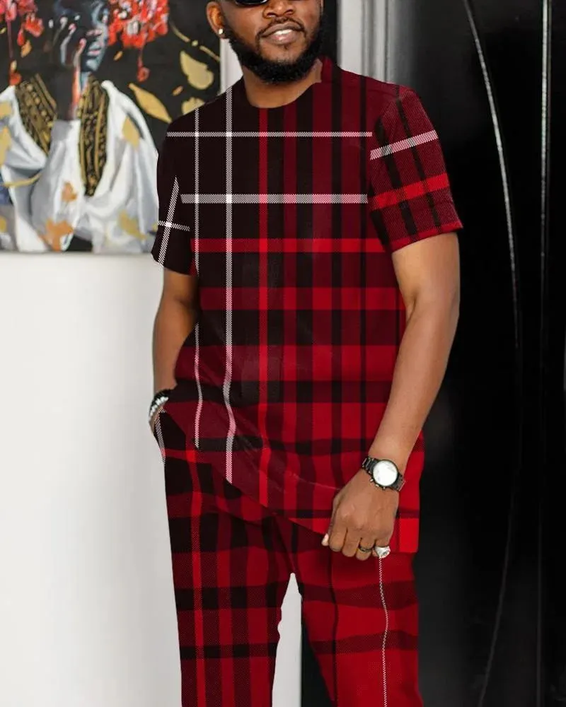 Mondrian Inspired 2-Piece Men's Set