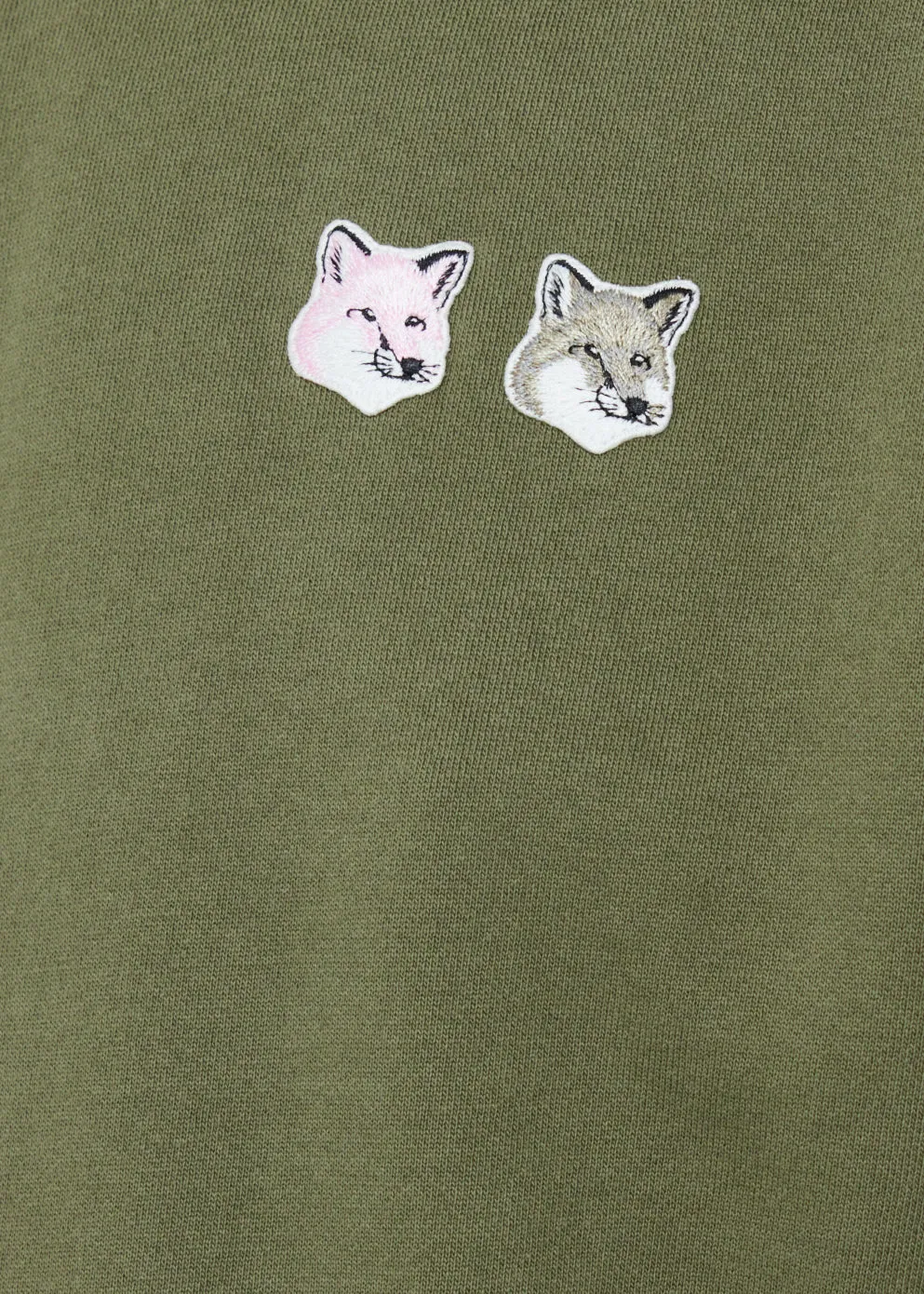 Monochrome Double Fox Head Adjusted Sweatshirt