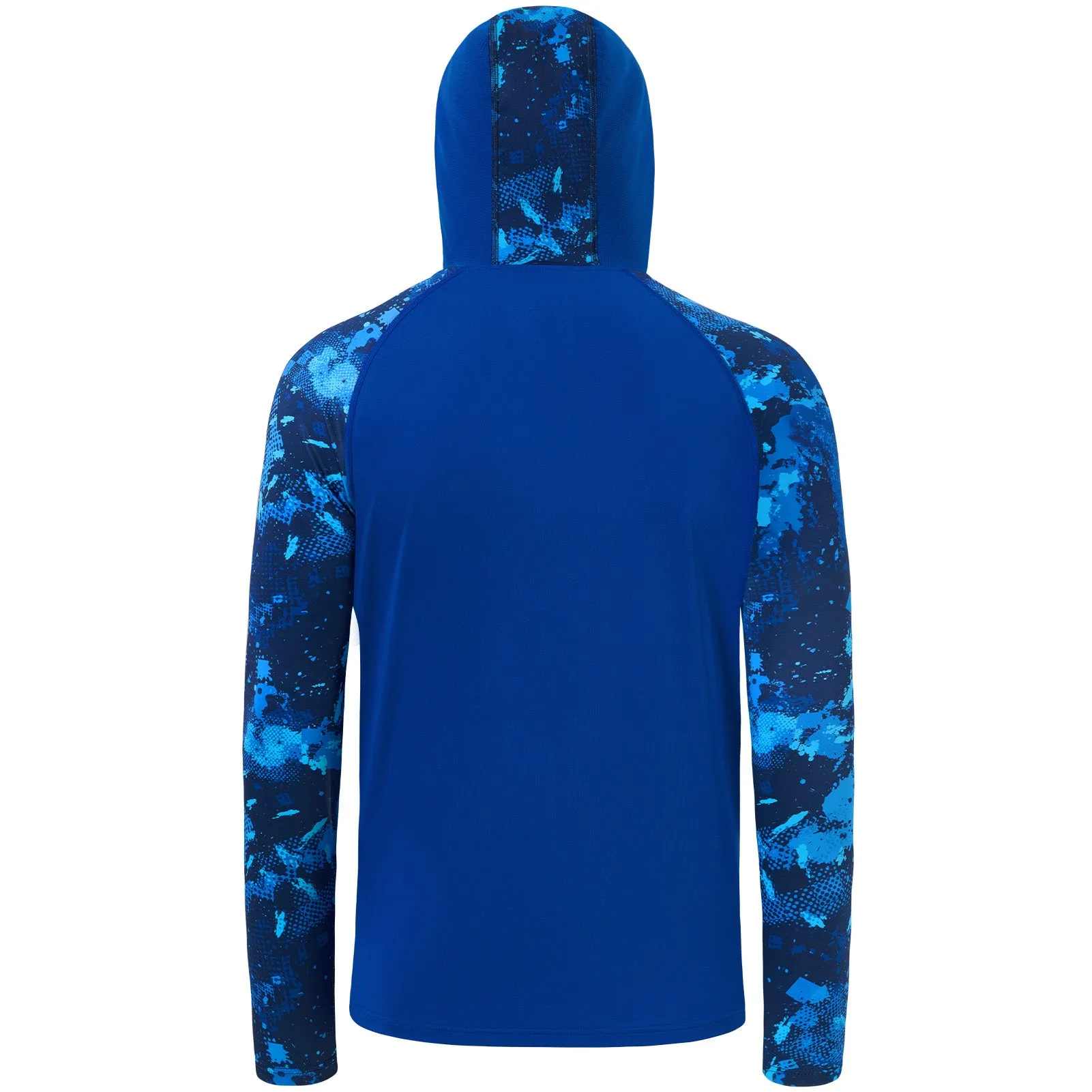 M’s UPF 50  Camo Sleeve Hoodie Shirt with Neck Gaiter