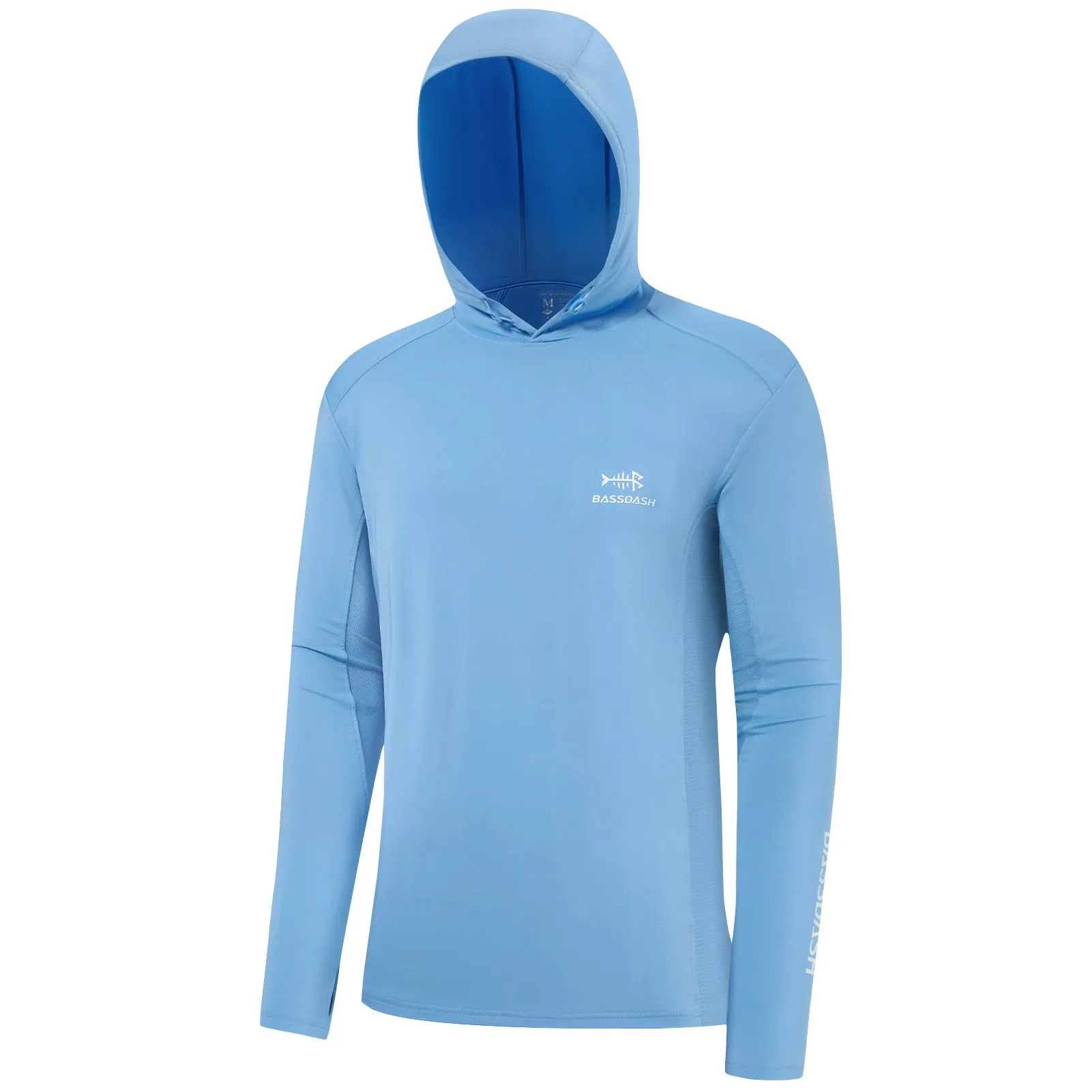M’s UPF 50  Long Sleeve Hooded Shirts with Drawstring FS33M