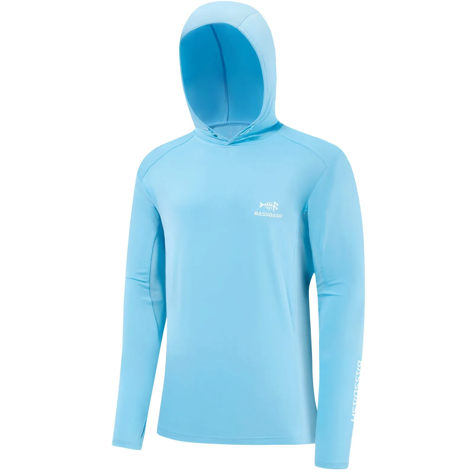 M’s UPF 50  Long Sleeve Hooded Shirts with Drawstring FS33M