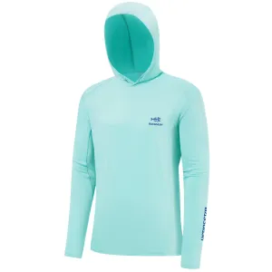 M’s UPF 50  Long Sleeve Hooded Shirts with Drawstring FS33M