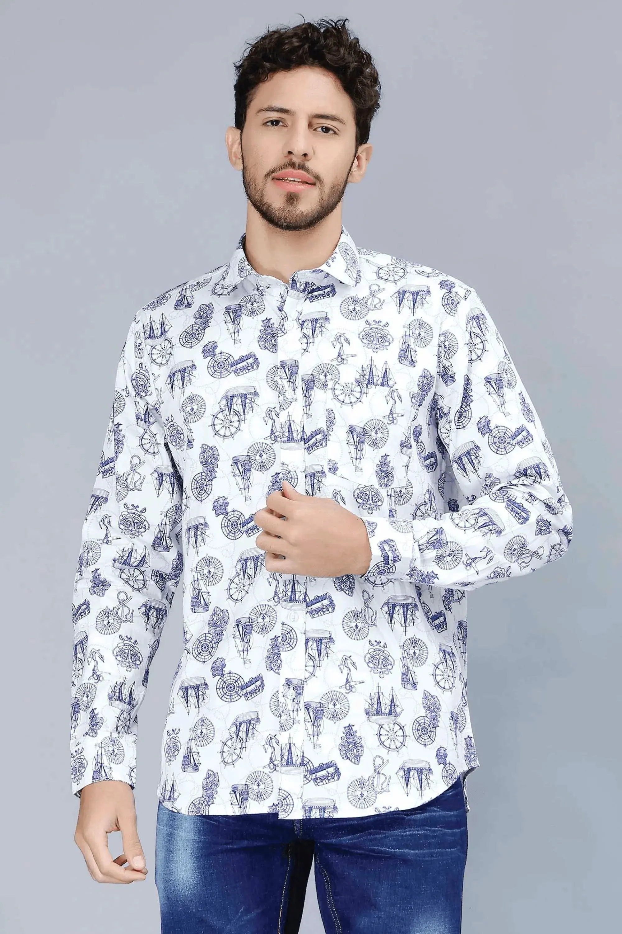 Multi Color Stylish Cotton Casual Shirt