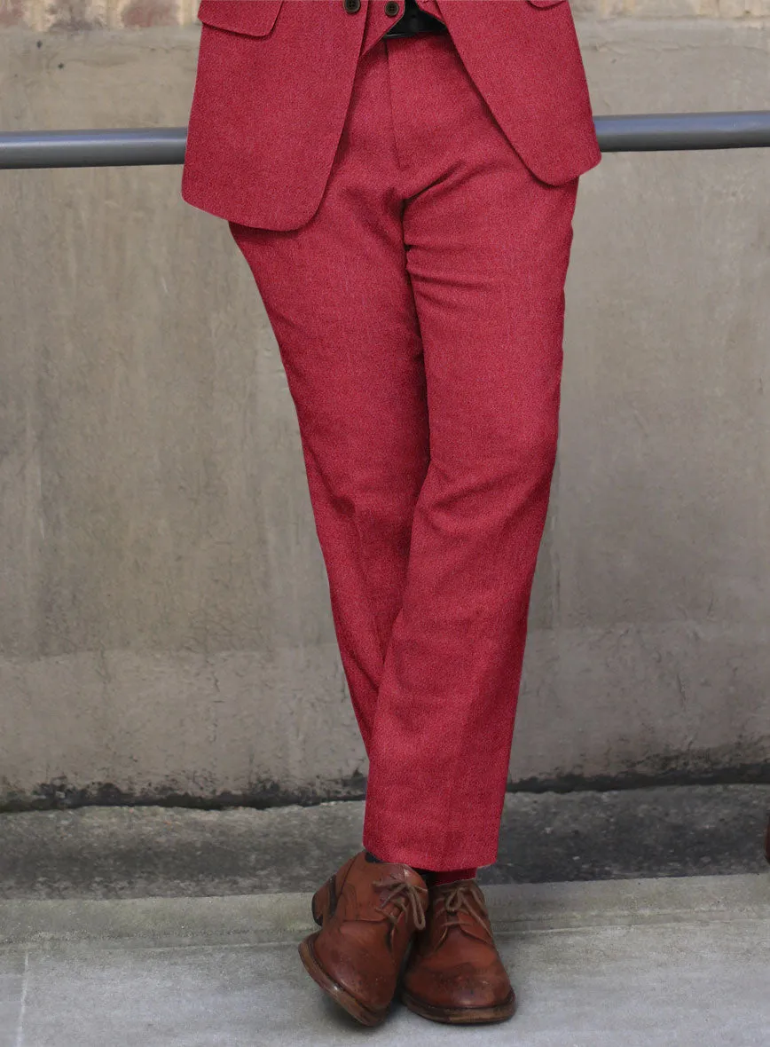Naples Coral Pink Tweed Pants