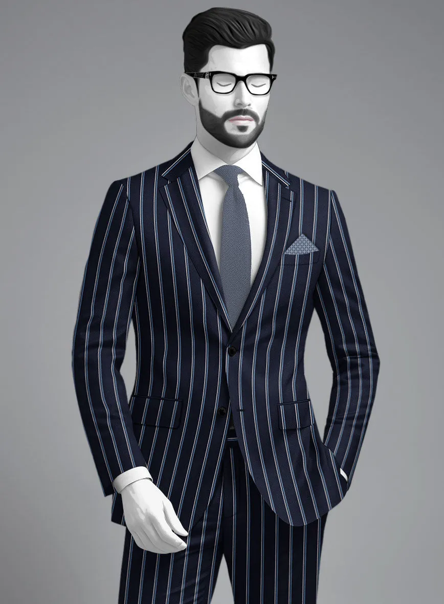 Napolean Vanda Navy Blue Wool Suit