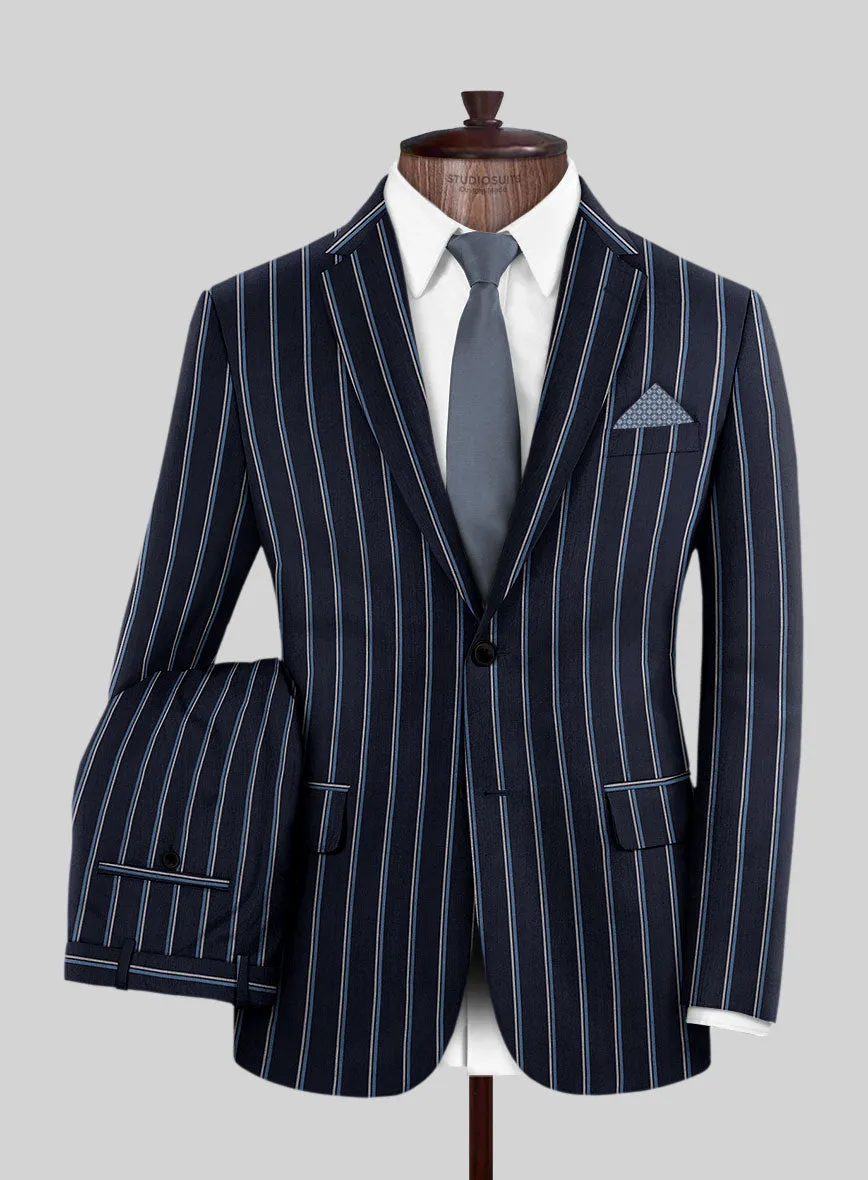 Napolean Vanda Navy Blue Wool Suit