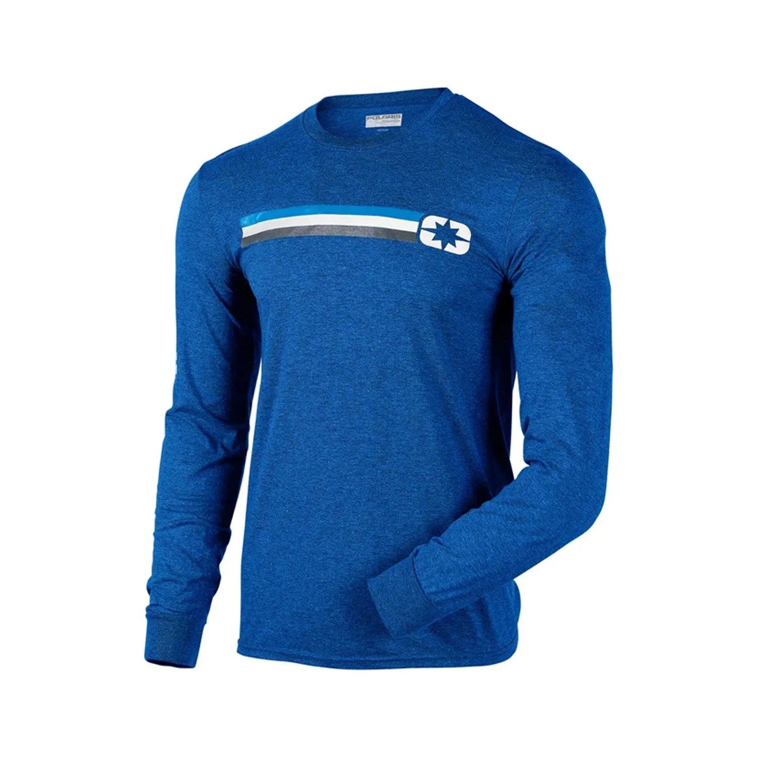 Polaris Men's Icon Edge Long Sleeve Tee T-Shirt Blue