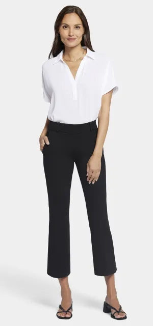 Pull-On Flared Ankle Trouser Pants Sculpt-Her™ Collection | Black