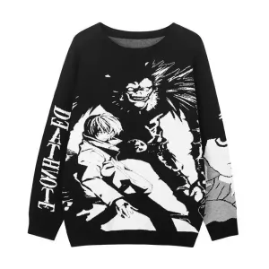 "TRIFECTA" - L v/s Light   Ryuk - Death Note Anime Sweater