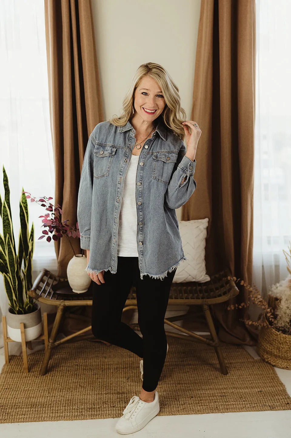 Raw Hem Denim