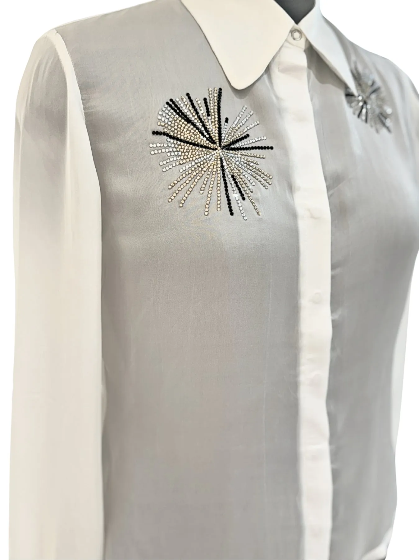 Rhinestone Embellished Shirt