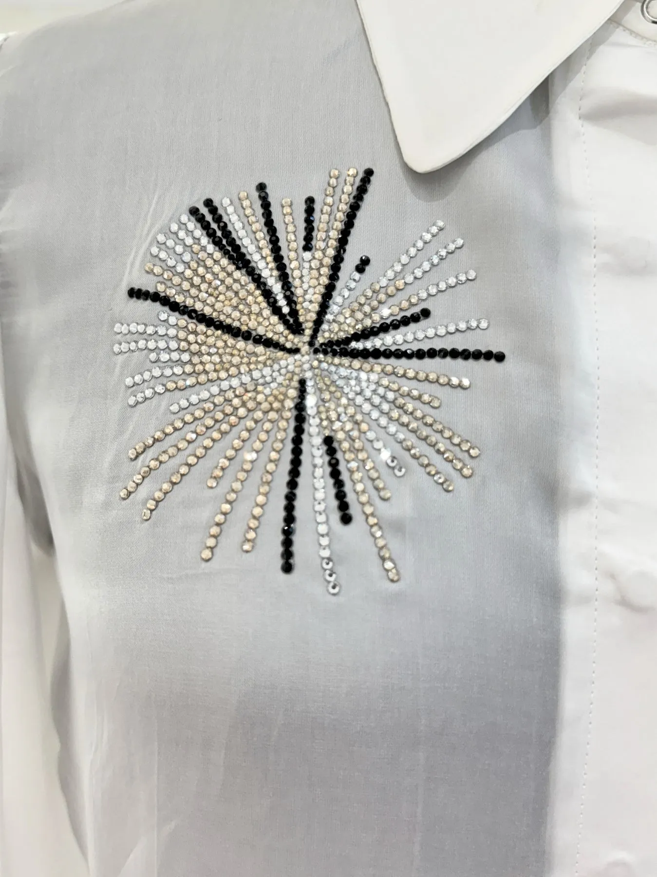 Rhinestone Embellished Shirt