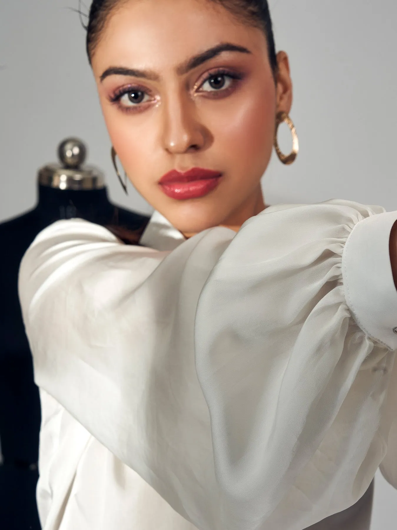 Rhinestone Embellished Shirt