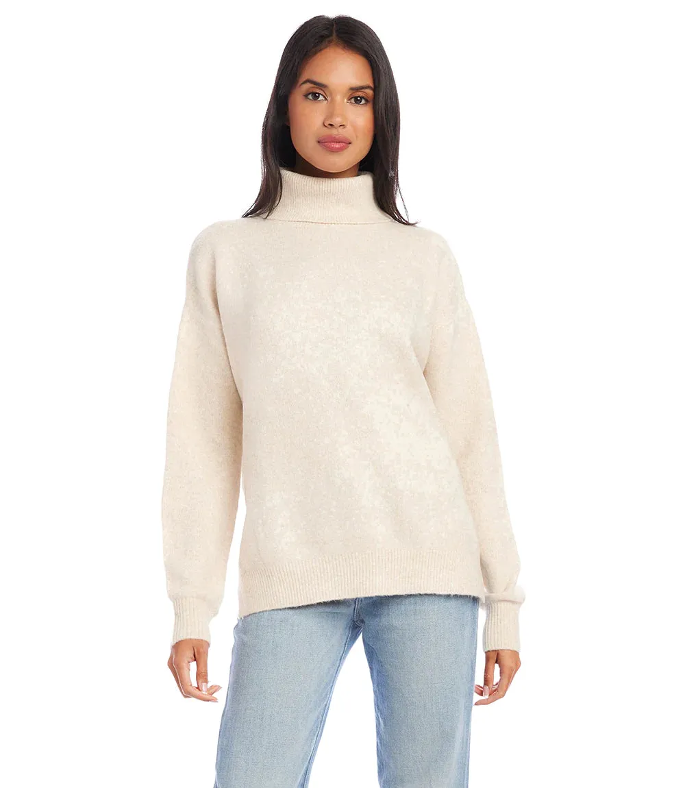 Sawyer Sand Turtleneck Sweater - Karen Kane 4L89623