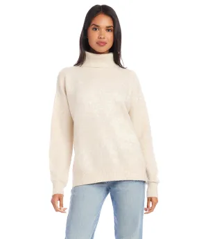 Sawyer Sand Turtleneck Sweater - Karen Kane 4L89623