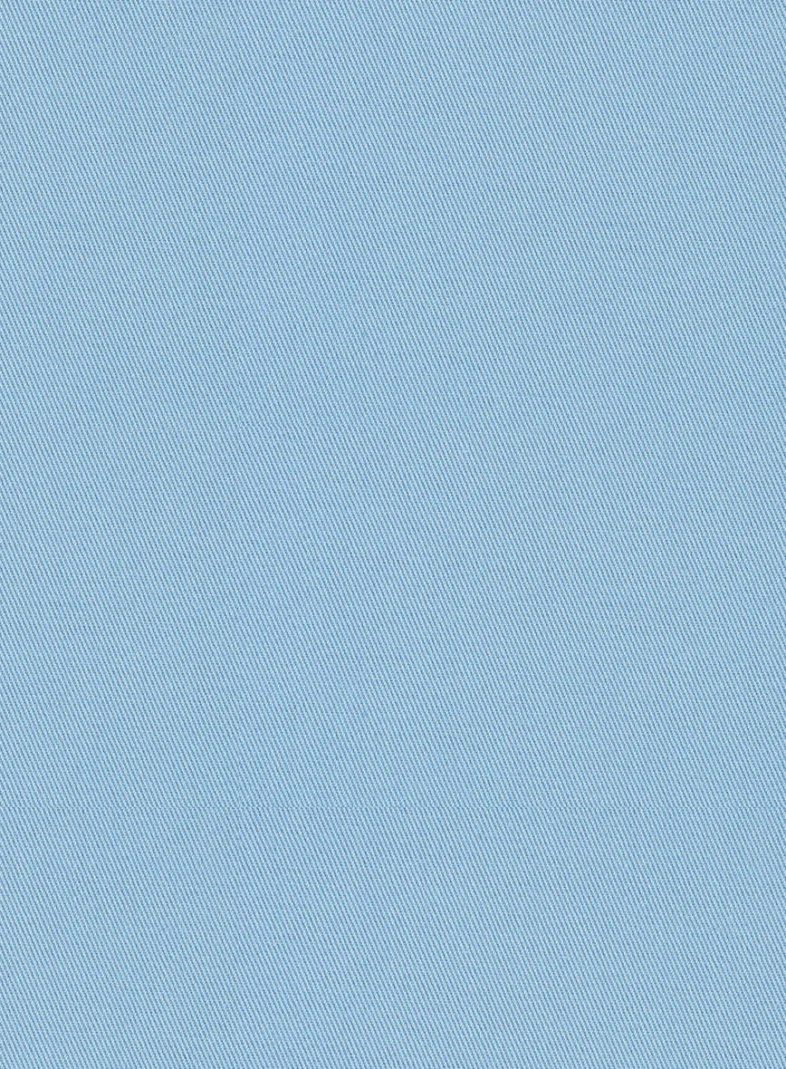 Scabal Cornflower Blue Cashmere Cotton Pants