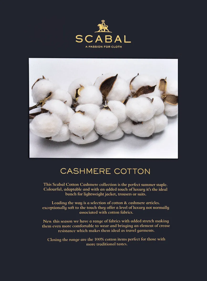 Scabal Cornflower Blue Cashmere Cotton Suit