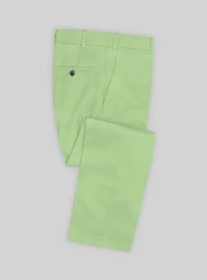 Scabal Nasty Green Cashmere Cotton Pants