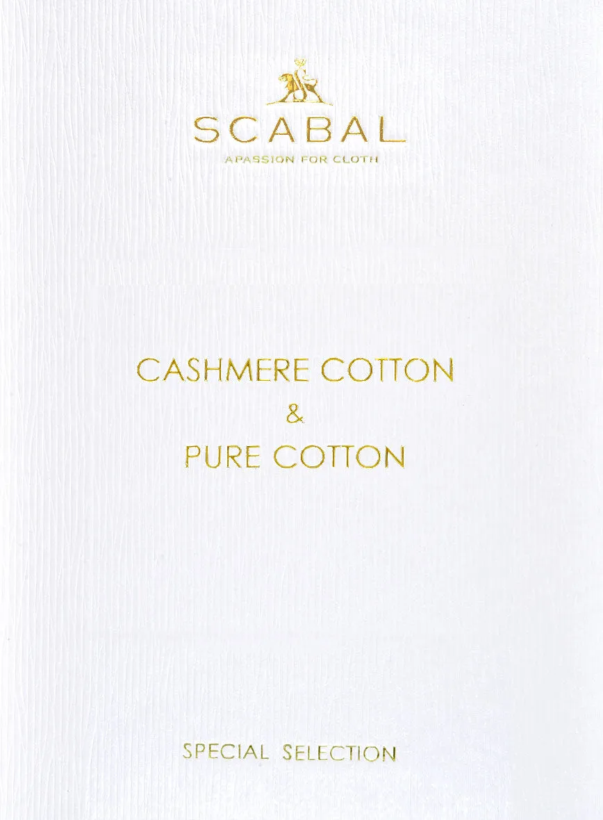 Scabal Nasty Green Cashmere Cotton Pants