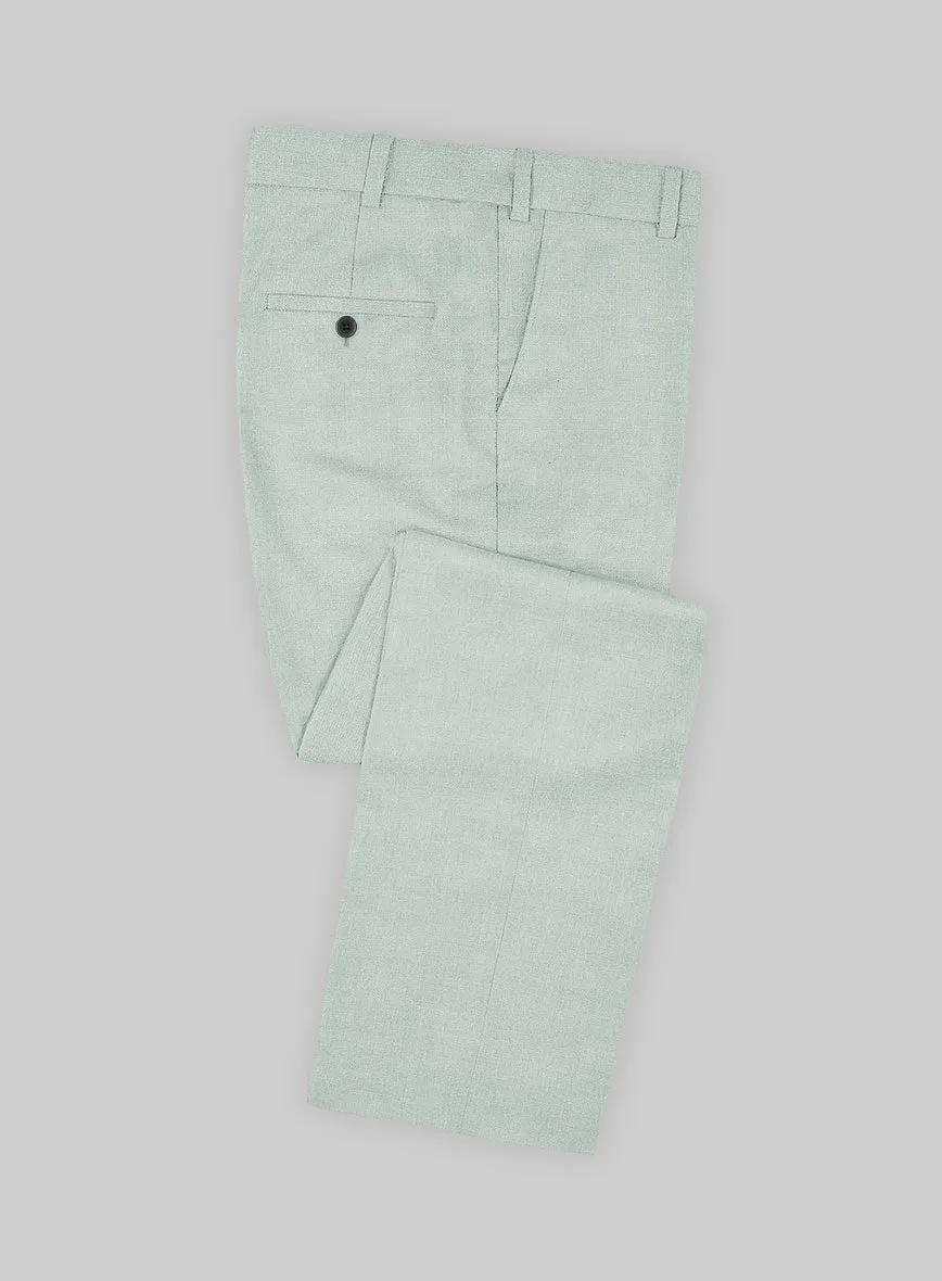 Scabal Pale Green Wool Suit