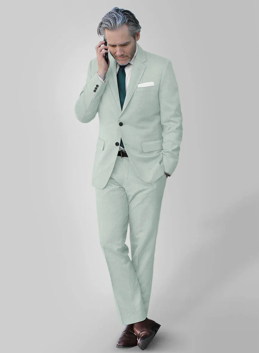 Scabal Pale Green Wool Suit