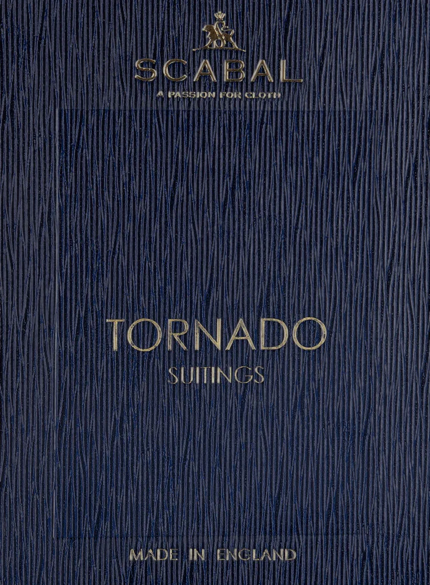 Scabal Tornado Metra Blue Wool Pants