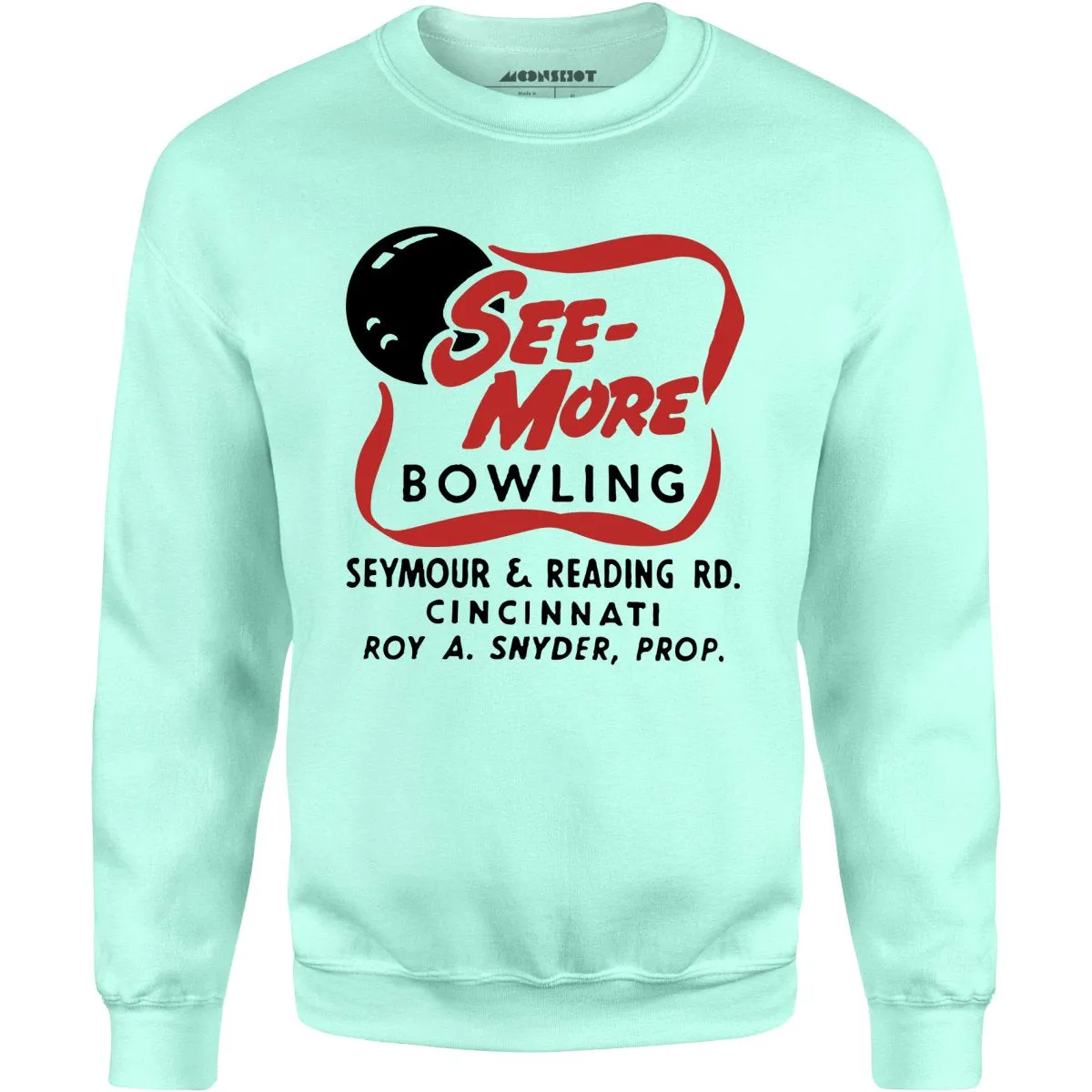 See-More Bowling - Cincinnati, OH - Vintage Bowling Alley - Unisex Sweatshirt