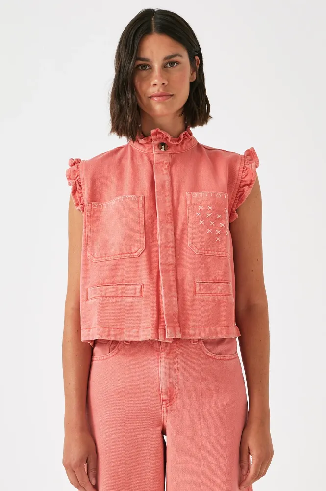 Seventy   Mochi Dear Pablo Mineral Red Waistcoat