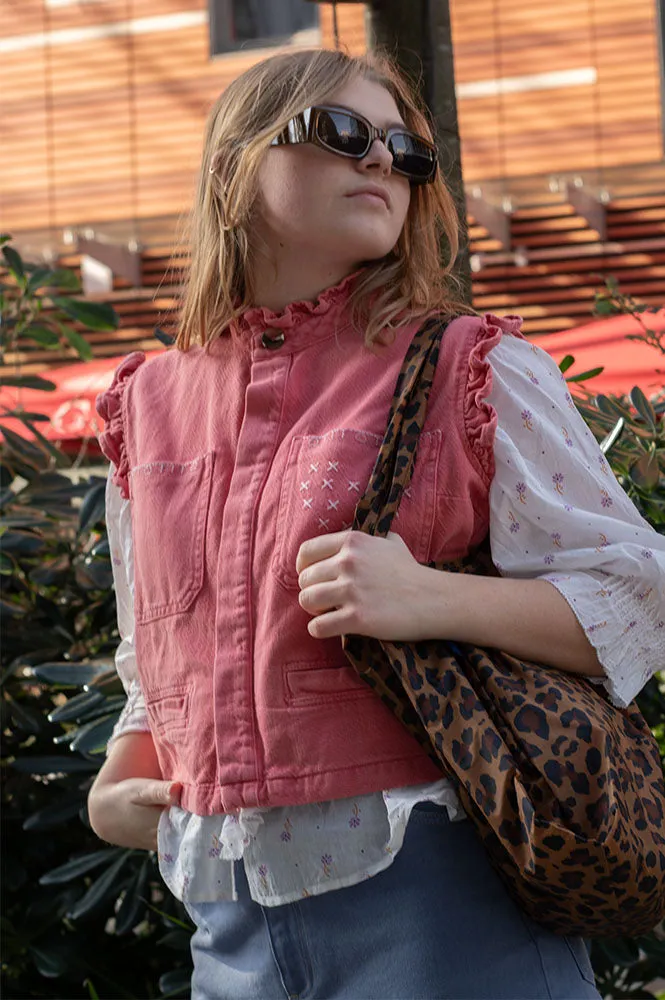 Seventy   Mochi Dear Pablo Mineral Red Waistcoat
