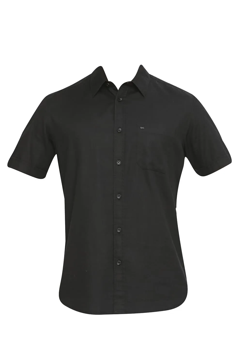 Slim Fit Cotton Broken Twill Halfsleeves Shirt