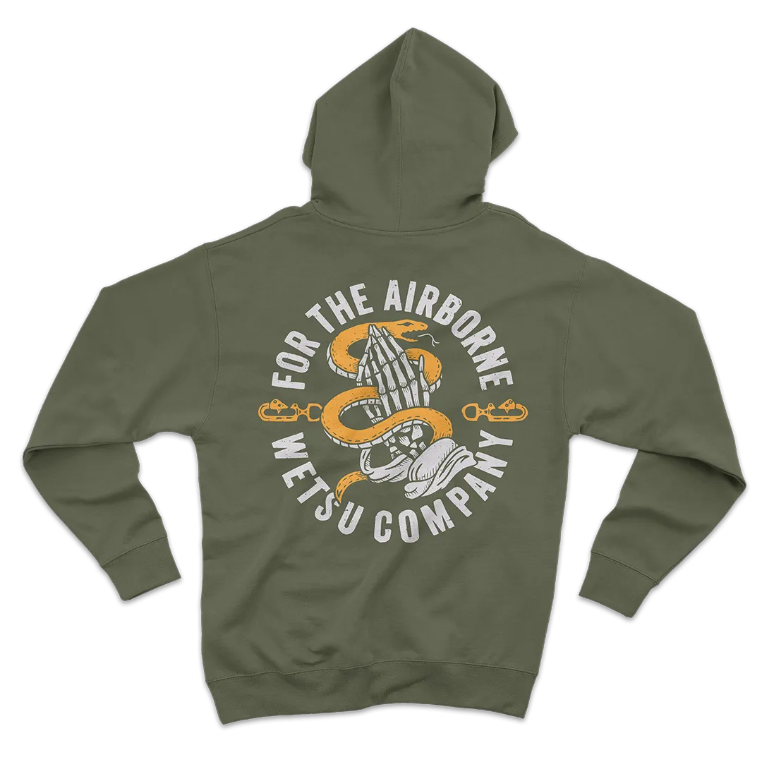 Static Line Bites Green Hoodie