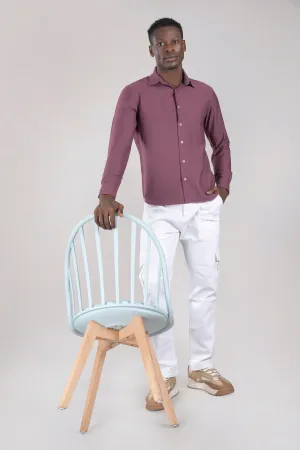 Stylish Onion Colour Shirt For Men
