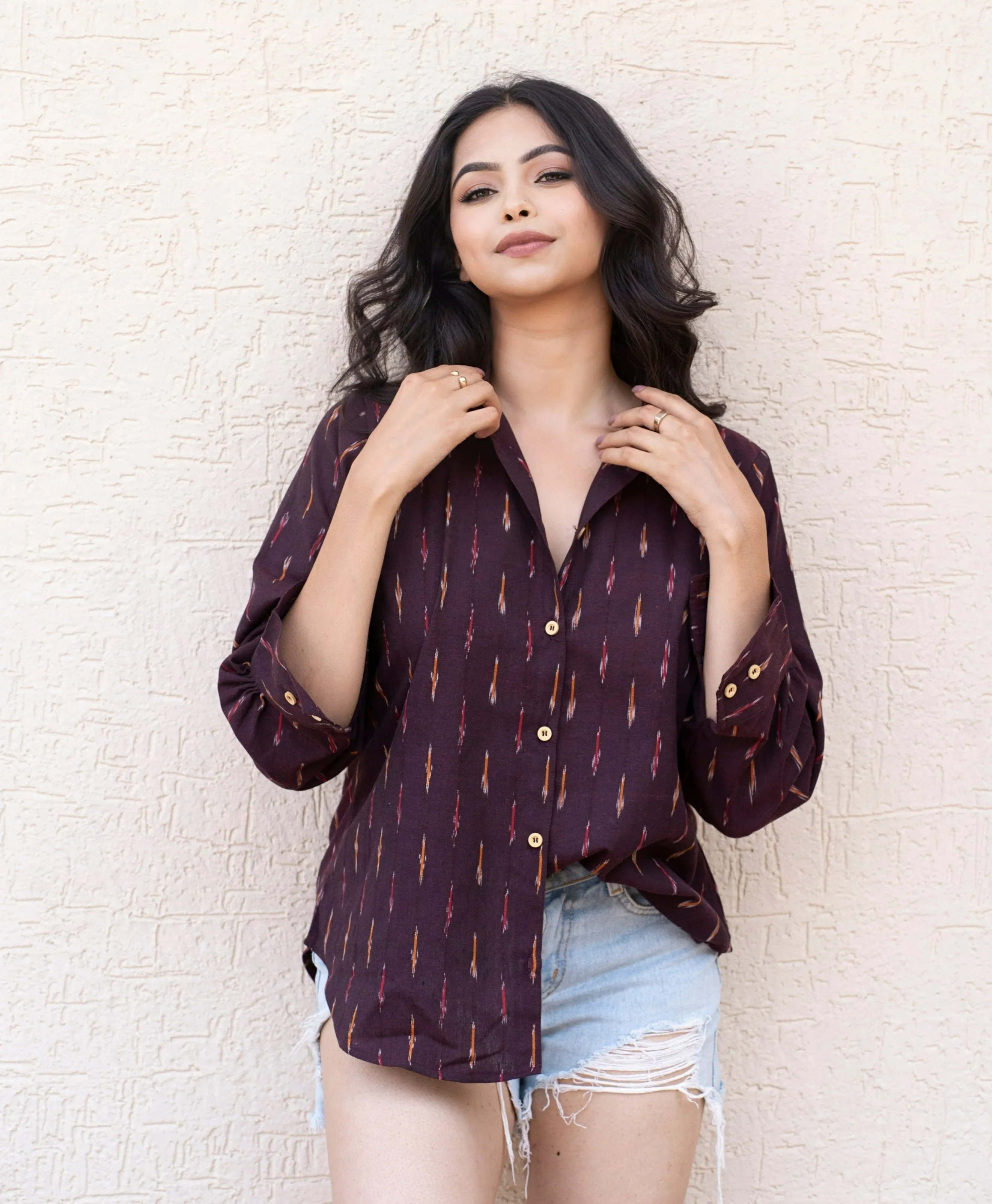 Stylish Women Button Down Shirt Long Sleeves for Summer