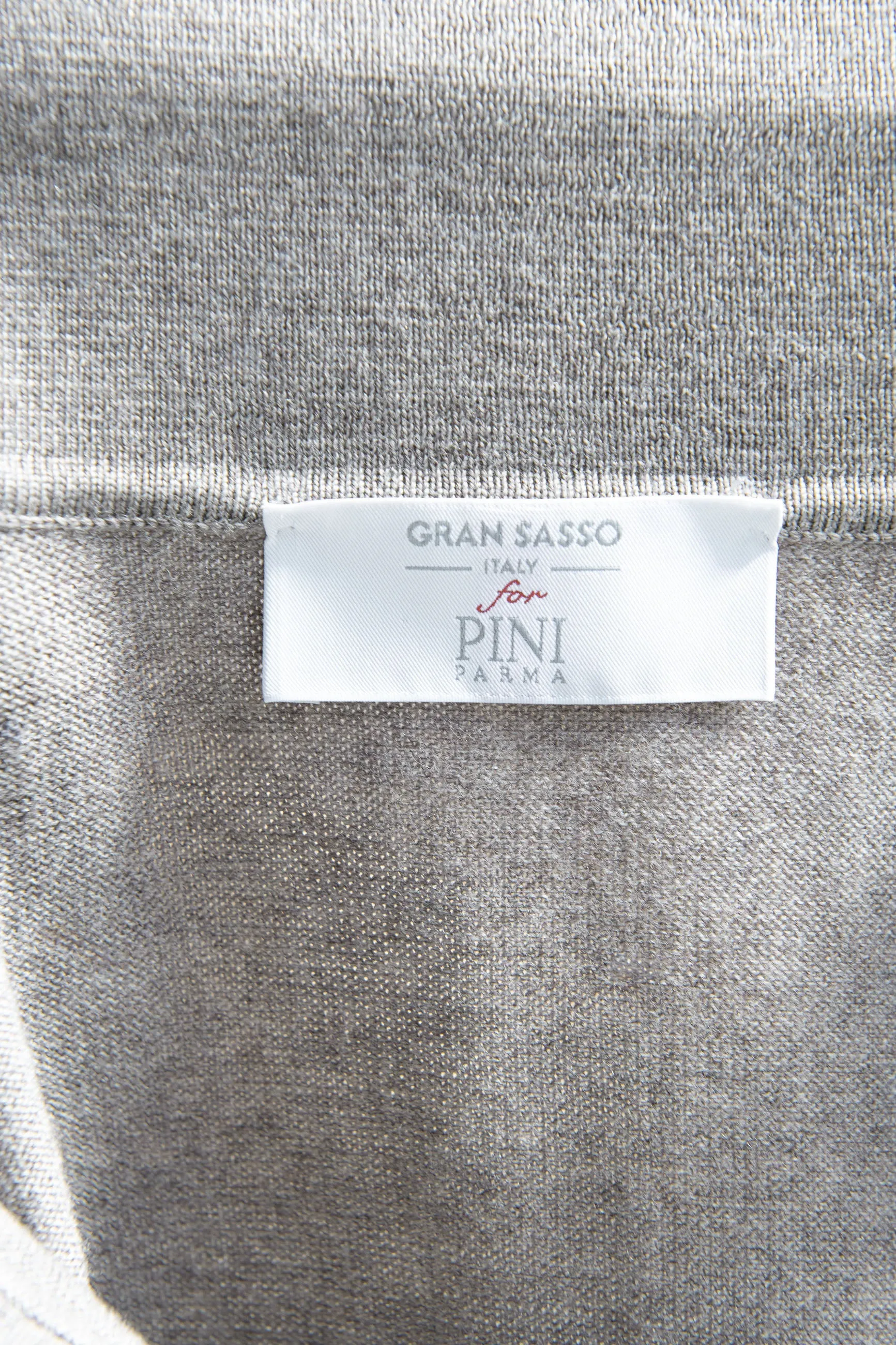 Taupe Merino polo – Made in Italy