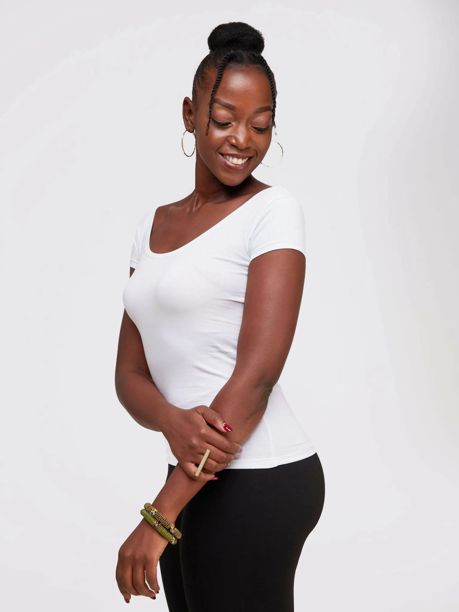 The Fashion Frenzy Short Sleeved Top - White