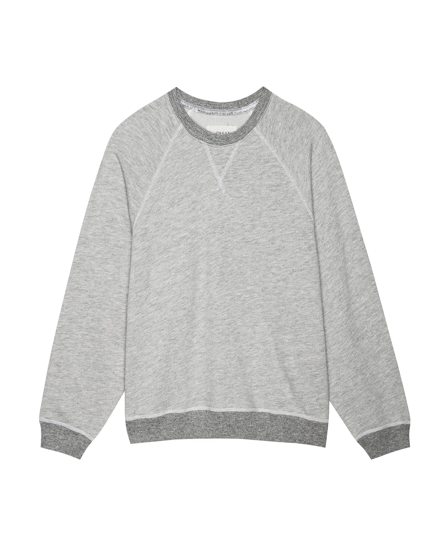 The Slouch Sweatshirt. Solid -- Soft Heather Grey