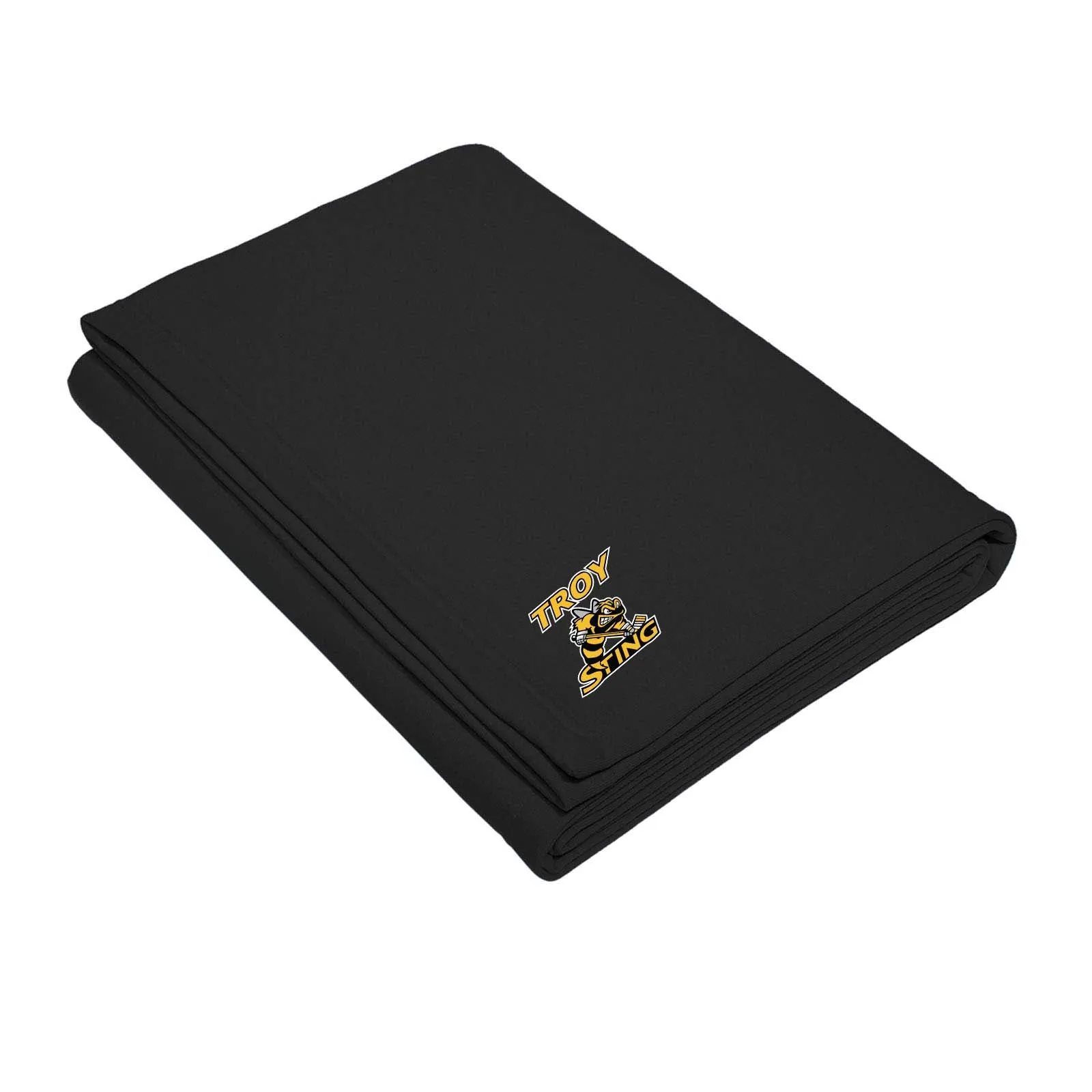 Troy Sting Port & Company® Core Fleece Sweatshirt Blanket Embroidery