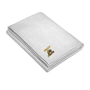Troy Sting Port & Company® Core Fleece Sweatshirt Blanket Embroidery