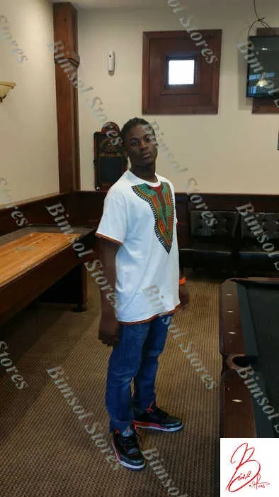 unisex Dashiki prints on T-Shirts