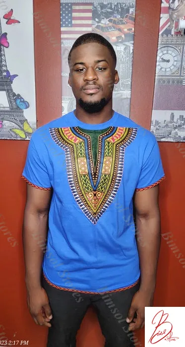 unisex Dashiki prints on T-Shirts