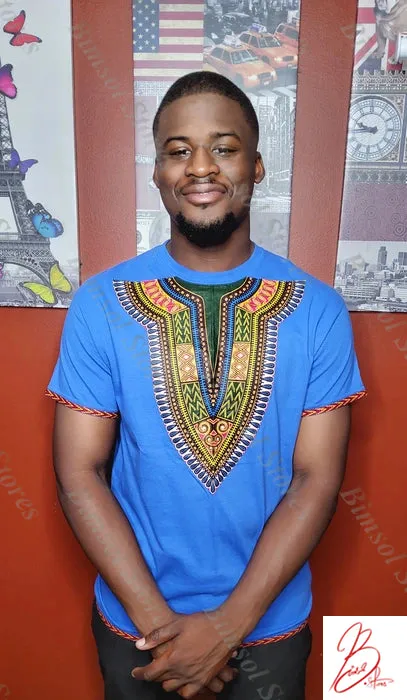 unisex Dashiki prints on T-Shirts