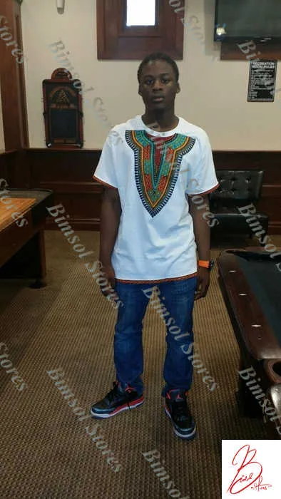 unisex Dashiki prints on T-Shirts